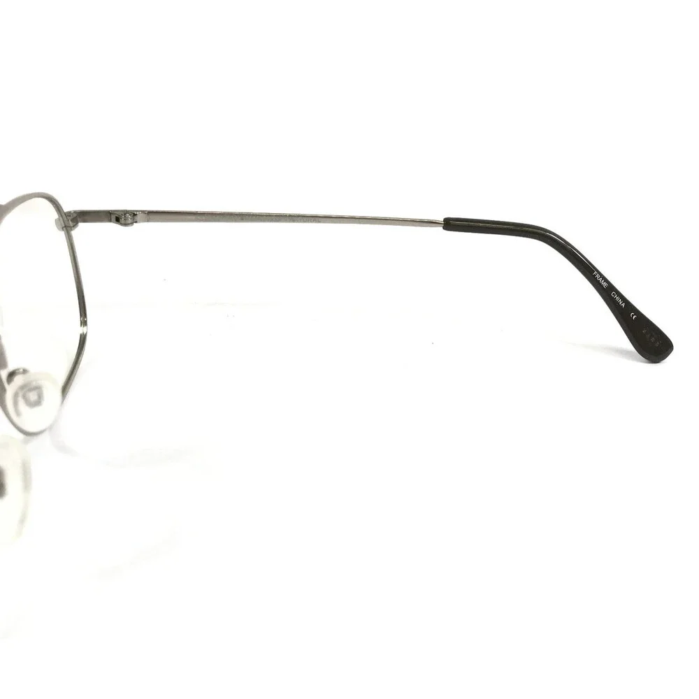 Autoflex Flexon Eyeglasses Frames 44 NATURAL Silver Aviator Wire Rim 55-16-140